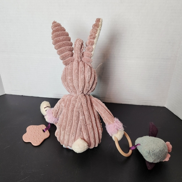 JellyCat 14" Cordy Roy Pink Bunny Rabbit Plush Corduroy Baby Activity Toy Infant - Picture 2 of 7